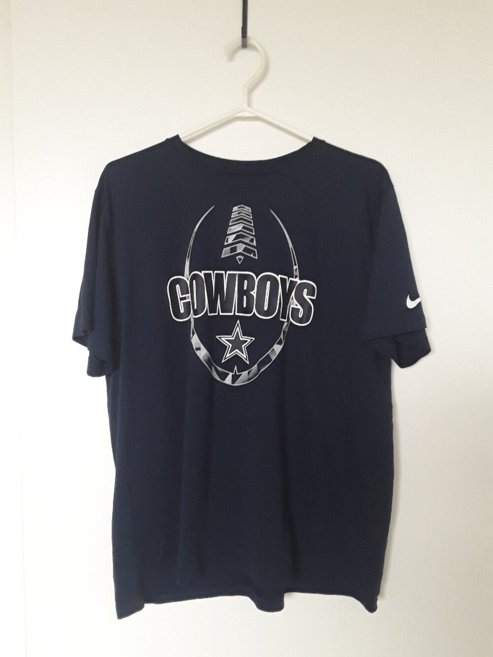 Nike Dallas Cowboys Dri‑Fit T‑Shirt — Men’s XL — Navy Blue — NFL Football Tee